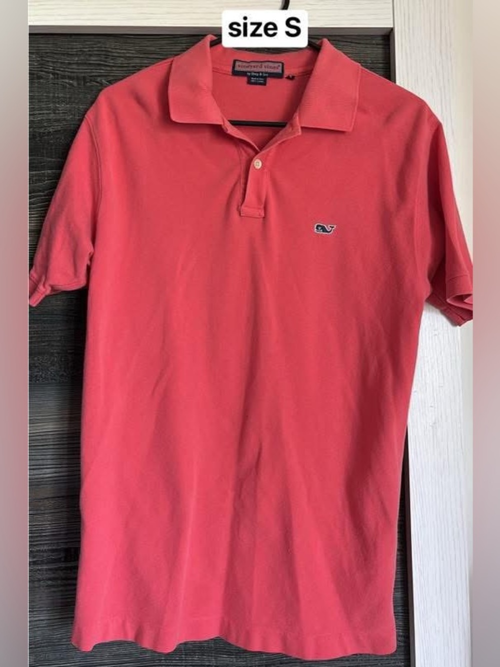 Vineyard Vines Men’s Coral-Red Polo Shirt